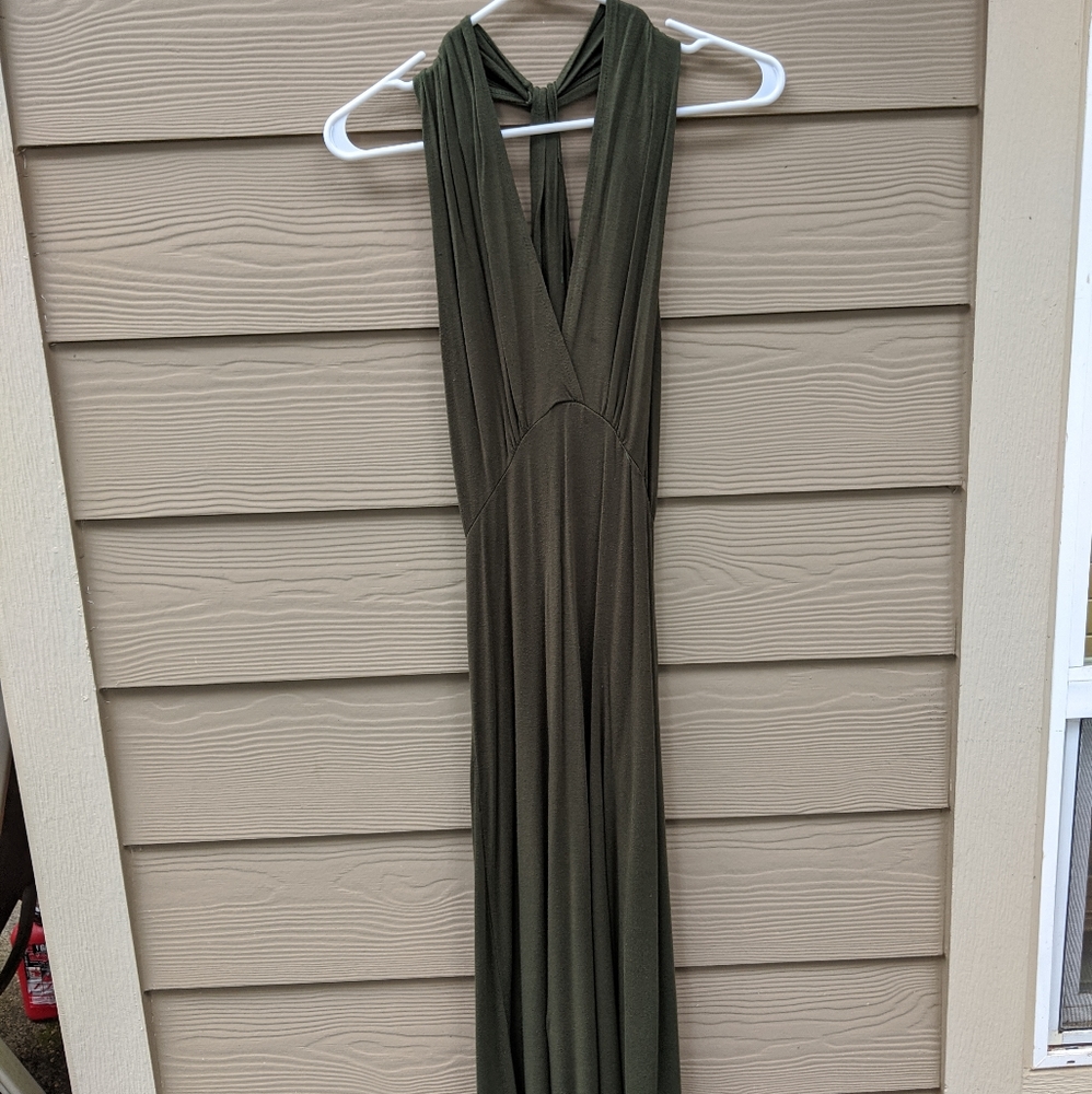 Olive BoHo Maxi Dress